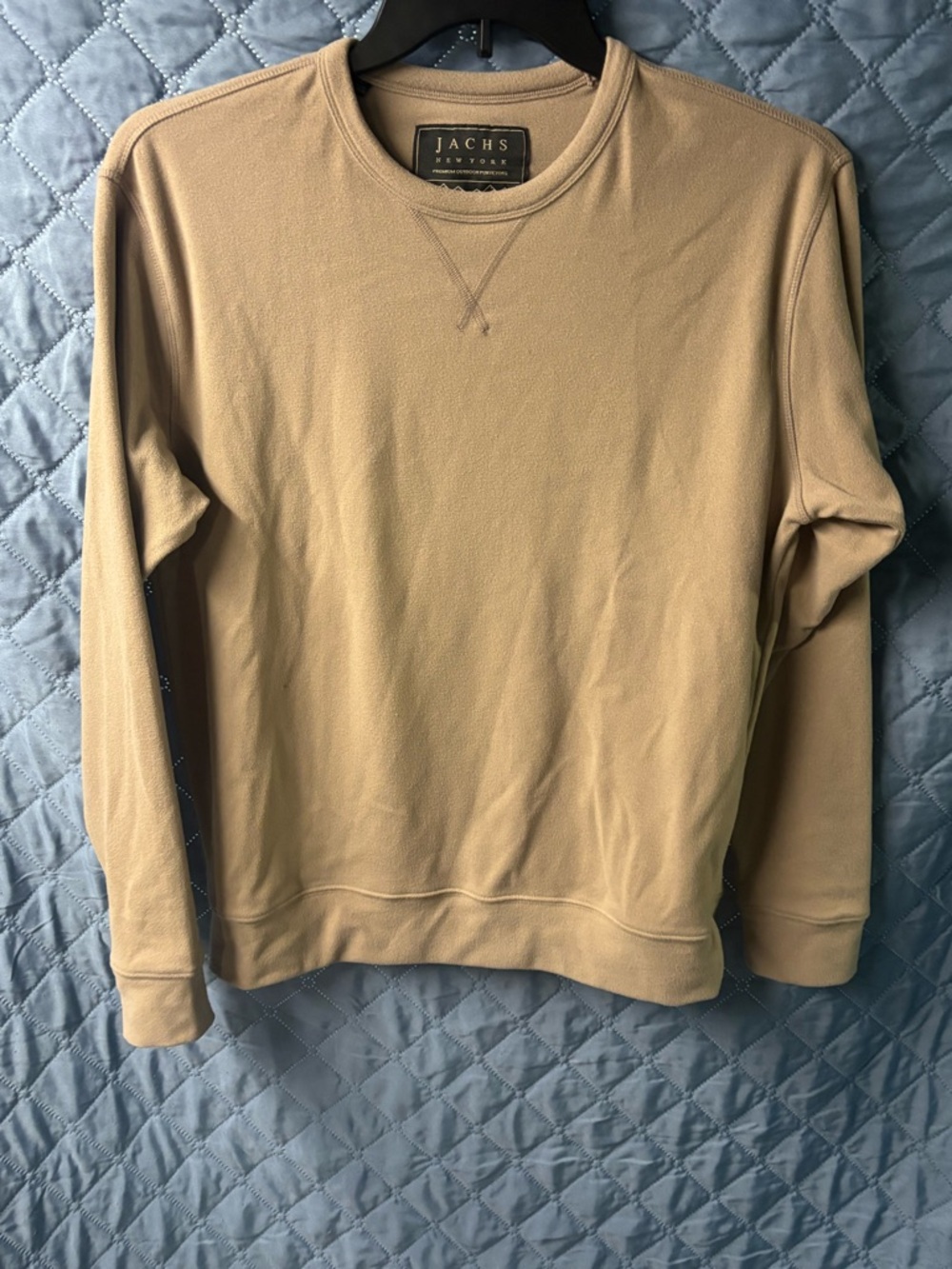 Jachs New York Men's Camel Crewneck Sweatshirt